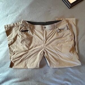 Swiss Tech Mens Dove Brown Utility Pants Straight Leg Stretch 38x30 SMB38476